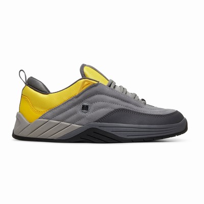 DC Williams Slim Men's Yellow/Grey Skate Shoes Australia Sale IRE-396